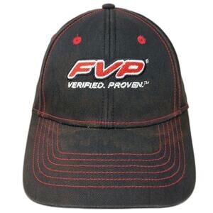 KC Caps Baseball Cap Black One Size FVP Verified Proven Contrast Stitching Hat